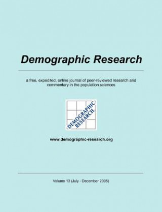 Kniha Demographic Research, Volume 13 Demographic Research
