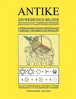 Carte Antike Einweihungs-Bilder mit der rituellen verborgenen Geometrie rekonstruiert aus Symbolen des Freimaurer-Ordens Volker Ritters