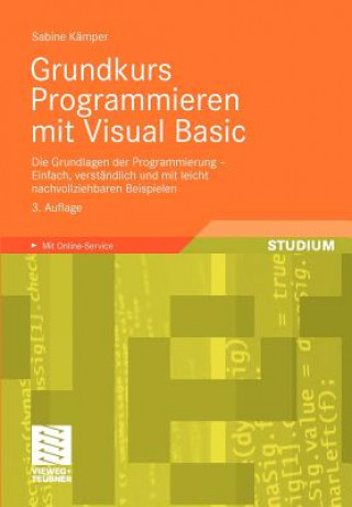 Carte Grundkurs Programmieren mit Visual Basic Sabine Kämper
