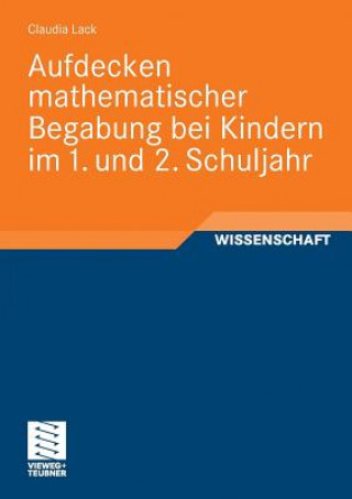 Carte Aufdecken Mathematischer Begabung Bei Kindern Im 1. Und 2. Schuljahr Claudia Lack