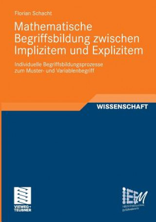 Könyv Mathematische Begriffsbildung Zwischen Implizitem Und Explizitem Florian Schacht