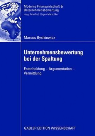 Könyv Unternehmensbewertung Bei Der Spaltung Marcus Bysikiewicz