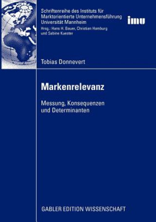 Книга Markenrelevanz Tobias Donnevert