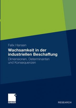 Kniha Wachsamkeit in Der Industriellen Beschaffung Felix Hansen