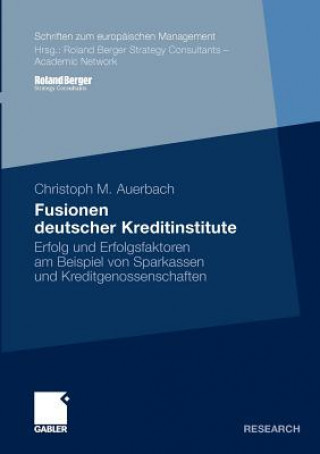 Kniha Fusionen Deutscher Kreditinstitute Christoph M. Auerbach