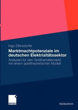 Knjiga Marktmachtpotenziale Im Deutschen Elektrizitatssektor Ingo Ellersdorfer