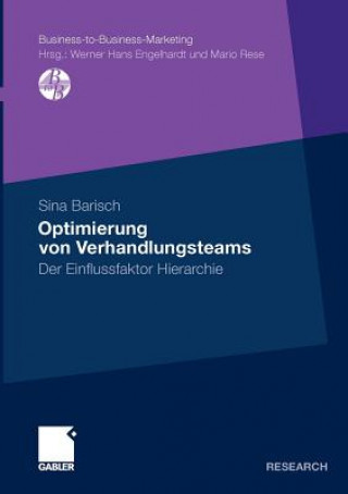 Könyv Optimierung Von Verhandlungsteams Sina Barisch