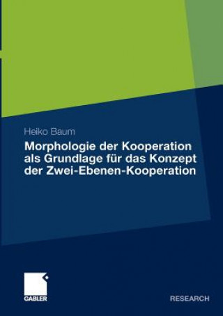Carte Morphologie der Kooperation als Grundlage fur das Konzept der Zwei-Ebenen-Kooperation Heiko Baum