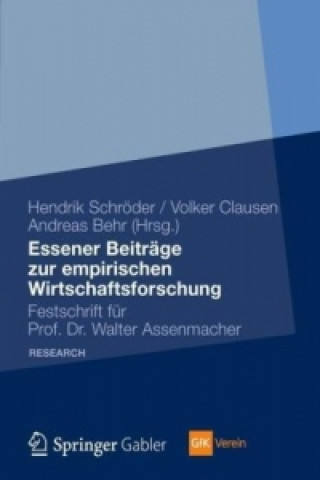 Carte Essener Beitrage zur empirischen Wirtschaftsforschung Hendrik Schröder