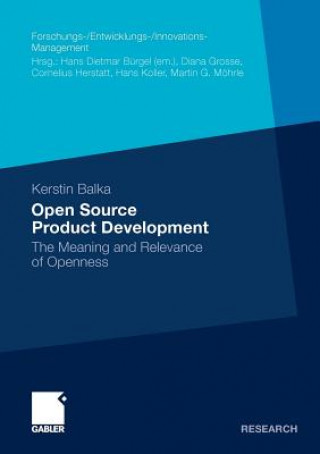 Kniha Open Source Product Development Kerstin Balka