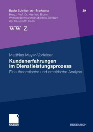 Kniha Kundenerfahrungen Im Dienstleistungsprozess Matthias Mayer-Vorfelder