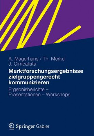 Knjiga Marktforschungsergebnisse Zielgruppengerecht Kommunizieren Alexander Magerhans