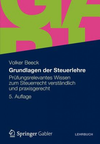 Kniha Grundlagen Der Steuerlehre Volker Beeck