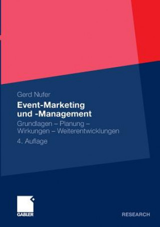 Kniha Event-Marketing Und -Management Gerd Nufer