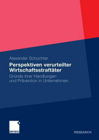 Könyv Perspektiven Verurteilter Wirtschaftsstraftater Alexander Schuchter