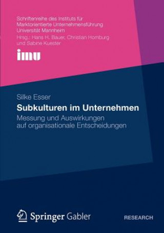 Kniha Subkulturen Im Unternehmen Silke Esser