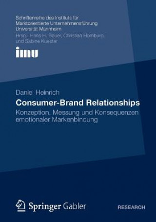 Kniha Consumer-Brand Relationships Daniel Heinrich
