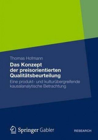 Carte Das Konzept der preisorientierten Qualitatsbeurteilung Thomas Hofmann