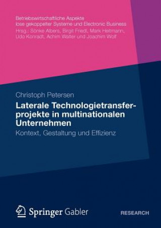 Książka Laterale Technologietransferprojekte in multinationalen Unternehmen Christoph Petersen