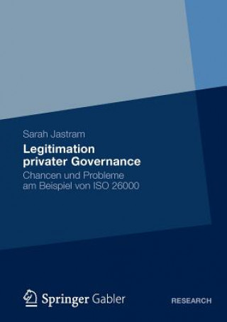 Kniha Legitimation privater Governance Sarah Jastram