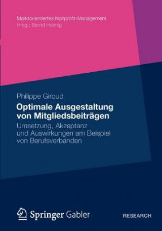 Βιβλίο Optimale Ausgestaltung Von Mitgliedsbeitragen Philippe Giroud