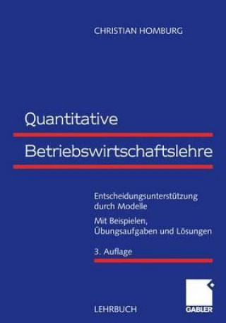 Buch Quantitative Betriebswirtschaftslehre Christian Homburg