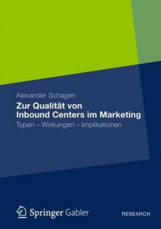 Kniha Zur Qualitat Von Inbound Centers Im Marketing Alexander Schagen