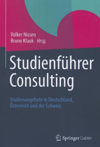 Knjiga Studienf hrer Consulting Volker Nissen