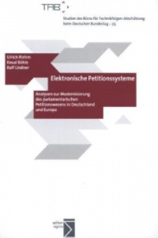 Kniha Elektronische Petitionssysteme Ulrich Riehm