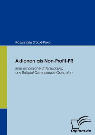 Książka Aktionen als Non-Profit-PR Rosemarie Stöckl-Pexa