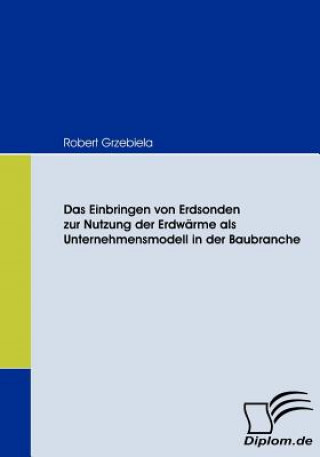 Book Einbringen von Erdsonden zur Nutzung der Erdwarme als Unternehmensmodell in der Baubranche Robert Grzebiela