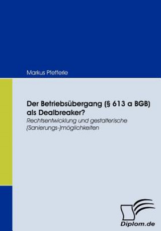 Carte Betriebsubergang ( 613 a BGB) als Dealbreaker? Markus Pfefferle