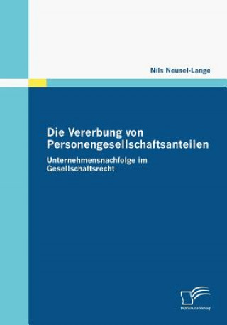 Kniha Vererbung von Personengesellschaftsanteilen Nils Neusel-Lange