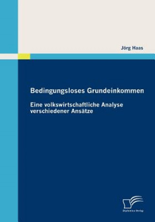 Kniha Bedingungsloses Grundeinkommen Jörg Haas