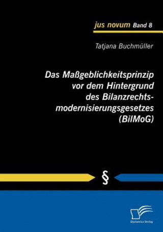 Knjiga Massgeblichkeitsprinzip vor dem Hintergrund des Bilanzrechtsmodernisierungsgesetzes (BilMoG) Tatjana Buchmüller