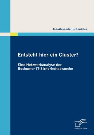 Könyv Entsteht hier ein Cluster? Eine Netzwerkanalyse der Bochumer IT-Sicherheitsbranche Jan A. Scheideler