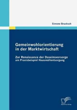 Carte Gemeinwohlorientierung in der Marktwirtschaft Simone Brucksch