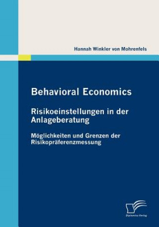 Kniha Behavioral Economics Hannah Winkler von Mohrenfels