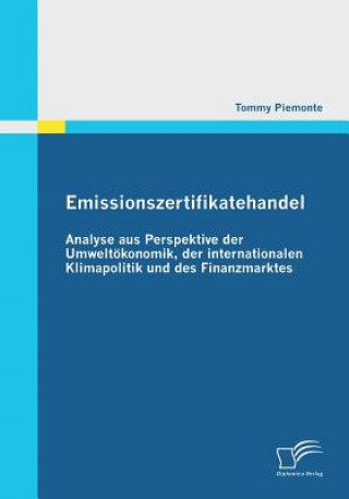 Kniha Emissionszertifikatehandel Tommy Piemonte