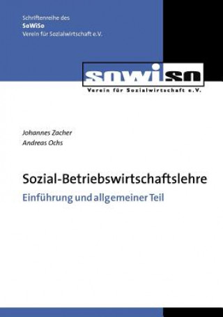 Kniha Sozial-Betriebswirtschaftslehre Johannes Zacher