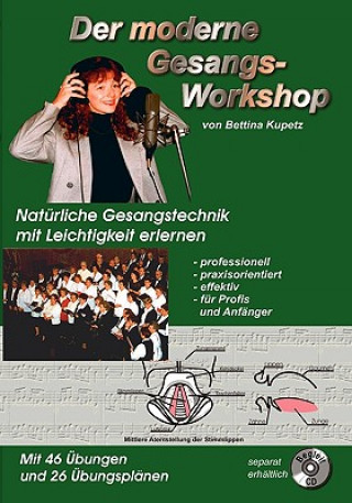 Kniha moderne Gesangs-Workshop Bettina Kupetz