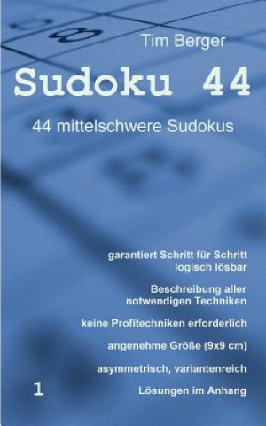 Książka Sudoku 44 Tim Berger