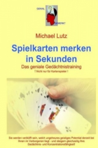 Knjiga Spielkarten merken in Sekunden Michael Lutz