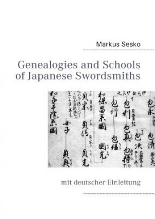 Kniha Genealogies and Schools of Japanese Swordsmiths Markus Sesko