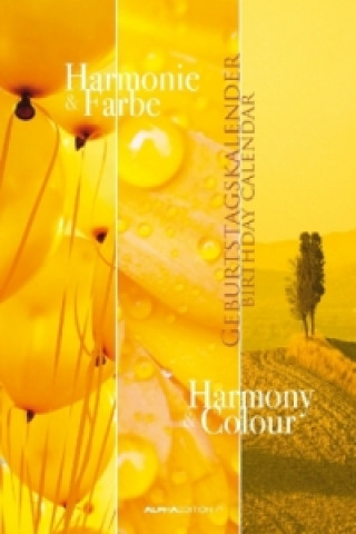 Naptár/Határidőnapló Geburtstagskalender Harmonie & Farbe - Wandkalender A4 - Jahresunabhängig. Birthday Calendar Harmony & Colour 
