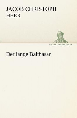 Livre Lange Balthasar Jacob Christoph Heer