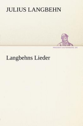 Carte Langbehns Lieder Julius Langbehn