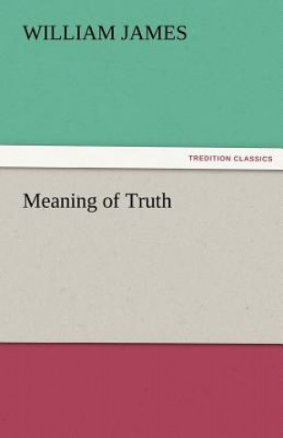 Buch Meaning of Truth William James