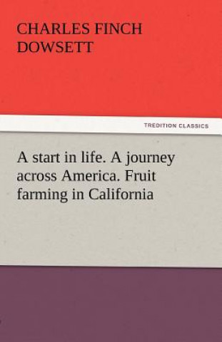 Carte Start in Life. a Journey Across America. Fruit Farming in California Charles Finch Dowsett