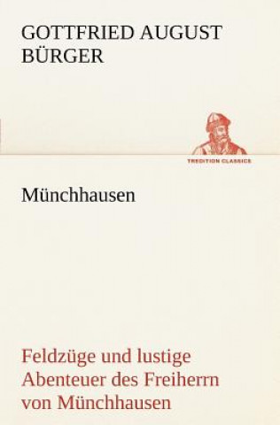 Könyv Munchhausen Gottfried August Bürger